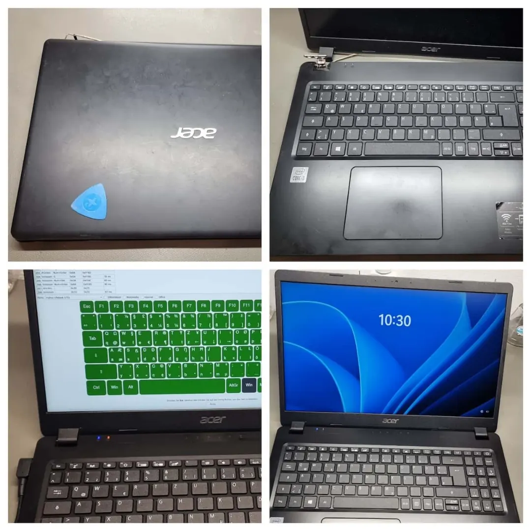 Acer Laptop: Reinigung, Tastatur-Test und Funktionsprüfung erfolgreich Acer Laptop Reinigung Tastatur Test Wartung Reparatur AdrianRepair Kößlarn