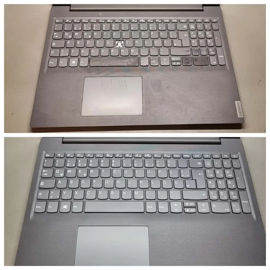 Lenovo Laptop Tastatur- und Topcase-Tausch nach Flüssigkeitsschaden bei AdrianRepair Kößlarn
