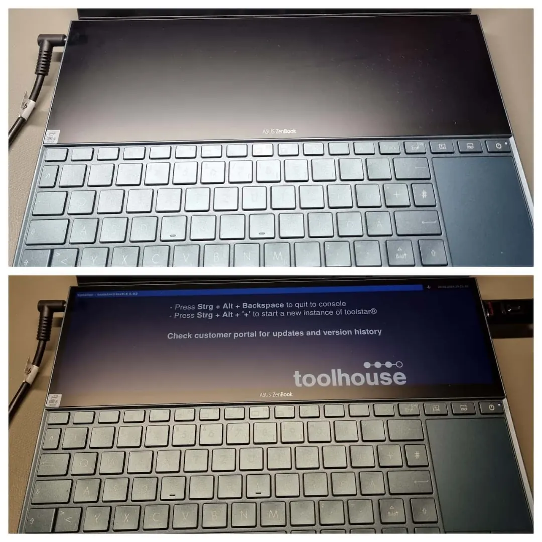 Asus ZenBook Duo: kein Bild – Hardware-Diagnose und Boot-Test erfolgreich Asus ZenBook Laptop kein Bild Boot Diagnose Hardware Test Reparatur AdrianRepair